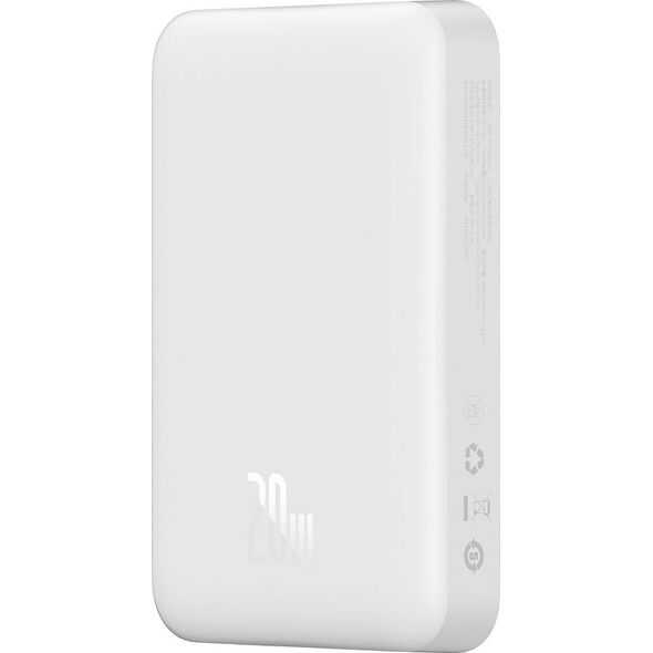 Powerbank Baseus Magnetic Mini 20W 10000mAh Biały