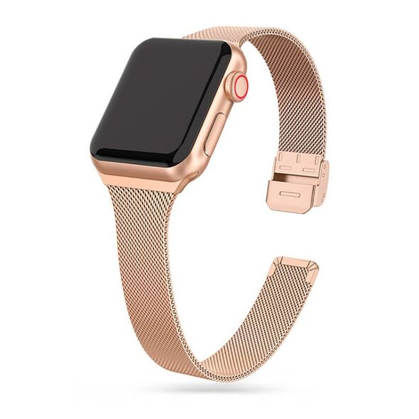 Tech-Protect Thin Milanese bracelet for Apple Watch 4 / 5 / 6 / 7 / 8 / 9 / SE (38/40/41 mm) - gold 9589046917714