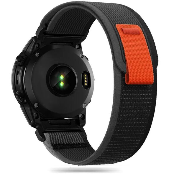 Tech-Protect Nylon Strap for Garmin Fenix ​​5/6/6 Pro/7 - Black/Orange 9319456606751