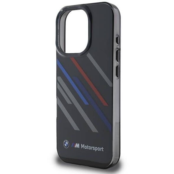 Original Case BMW Motorsport IML Random Stripe BMHCP16L23HTRAK for Iphone 16 Pro Black 3666339325343