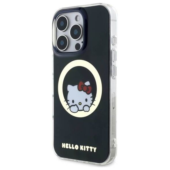 Original Case IPHONE 16 PRO MAX Hello Kitty Hardcase IML Sweet Kitty MagSafe (HKHMP16XHSWKK) black 3666339337094