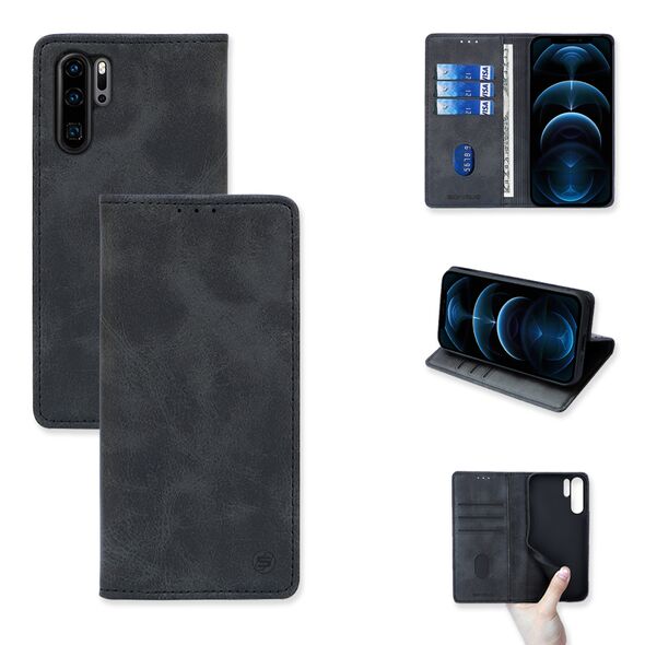 Θήκη Πορτοφόλι Vintage Magnet Wallet Sonique Huawei P30 Pro Μαύρο 5201101910310