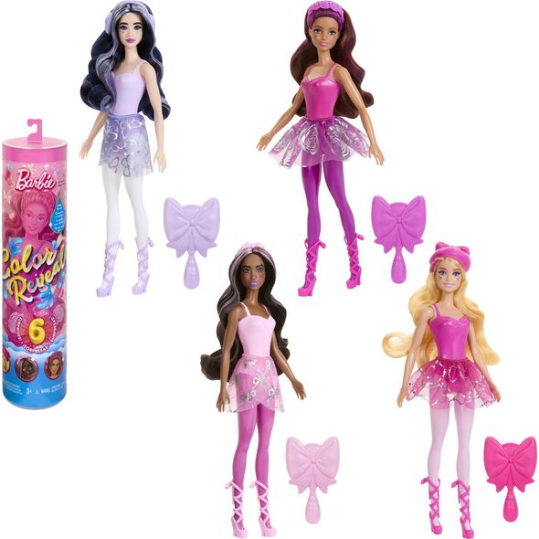 Lalka Barbie Mattel  Color Reveal Lalka Seria Baletnice HRK17