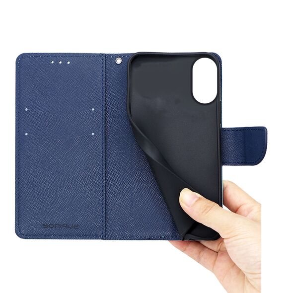 Θήκη Πορτοφόλι Sonique Trend Wallet Realme C67 4G Κόκκινο / Σκούρο Μπλε 5210312063937