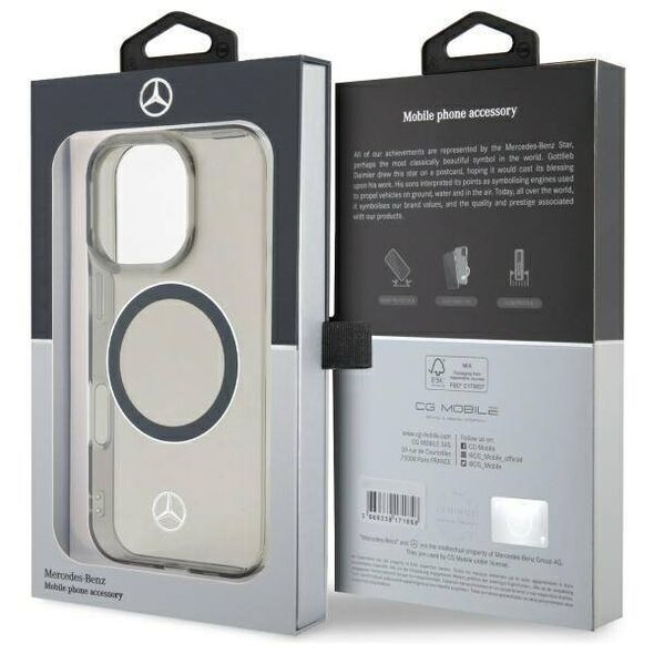 Original Case IPHONE 16 PRO BMWHardcase Silver Ring MagSafe (MEHMP16L23HUOSK) black 3666339325947