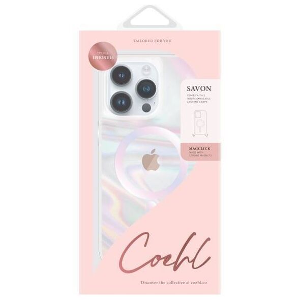 Case IPHONE 16 UNIQ Coehl Savon Magnetic Charging Bubble Prism transparent 8886463690468