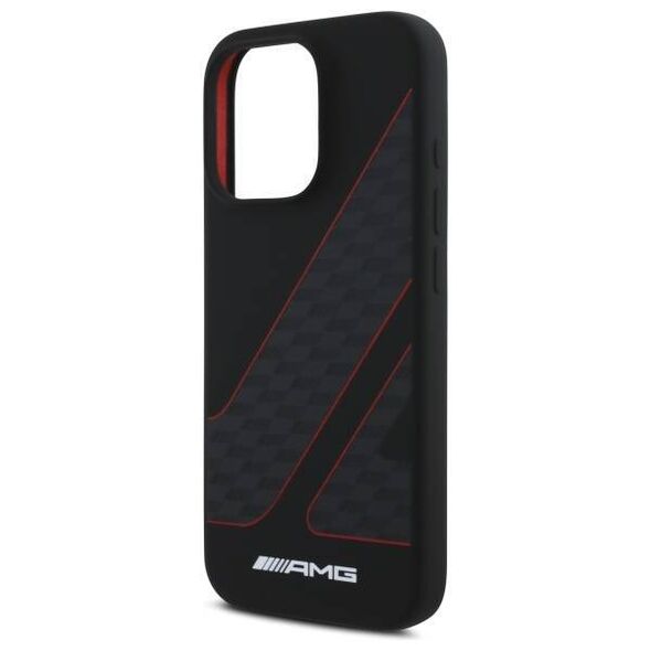 Original Case IPHONE 16 PRO MAX AMG Hardcase Checkered Flag Pattern MagSafe (AMHMP16X2SCFR) black 3666339345792