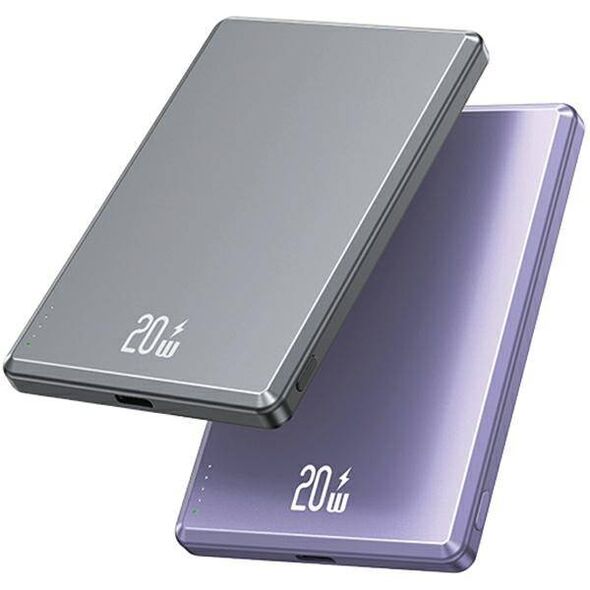 Inductive Powerbank 5000mAh 20W Fast Charge USAMS 10KCD22002 (US-CD220) purple 6958444909134