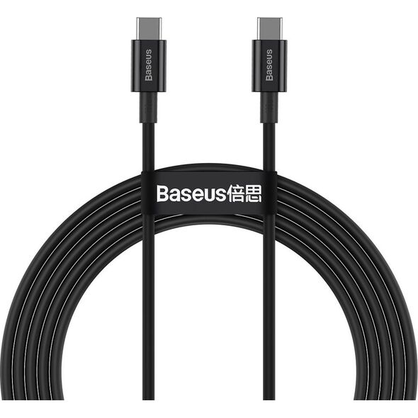 Kabel USB Baseus USB-C - USB-C 2 m Czarny (BSU2850BLK)