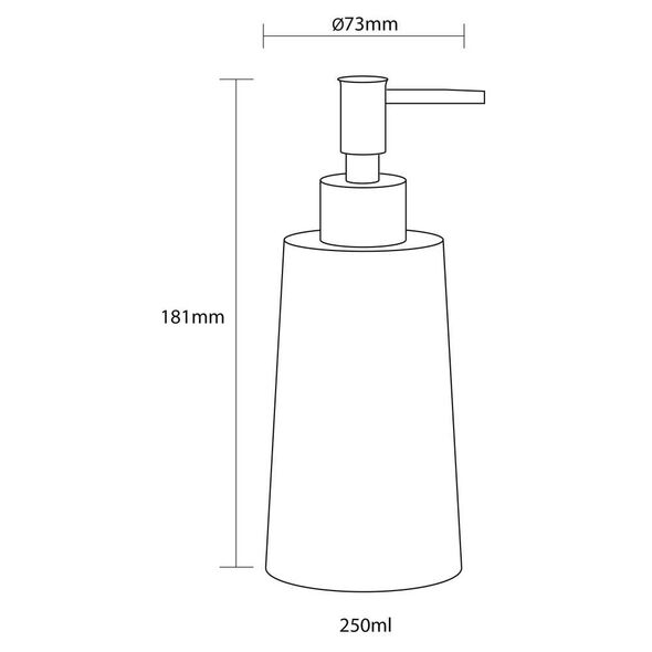 Pierra white 275 ml δοχείο κρεμοσάπουνου Sealskin