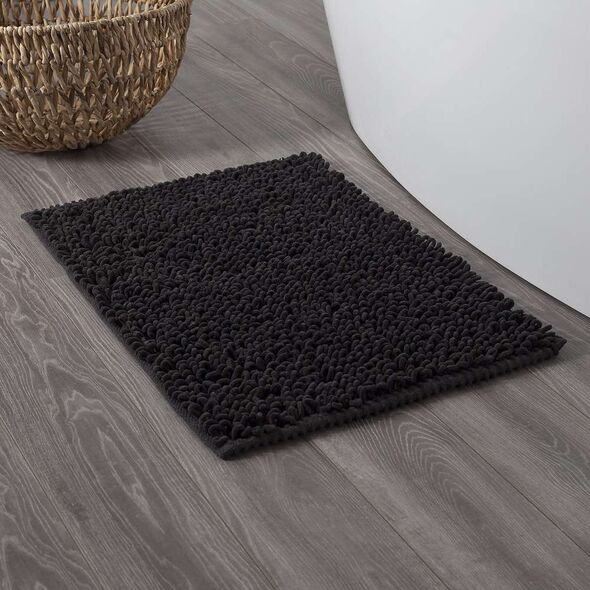 Twist 60x90 dark grey πατάκι μπάνιου Sealskin