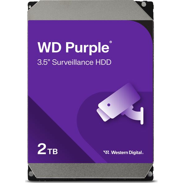 Dysk serwerowy WD Purple 2TB 3.5'' SATA III (6 Gb/s)  (WD22PURZ)