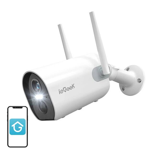 ieGeek Wireless WiFi Outdoor Camera ieGeek ZS-GX2S white 5200mAh [product_code]  ZS-GX2S White έως και 12 άτοκες δόσεις 5906168438134