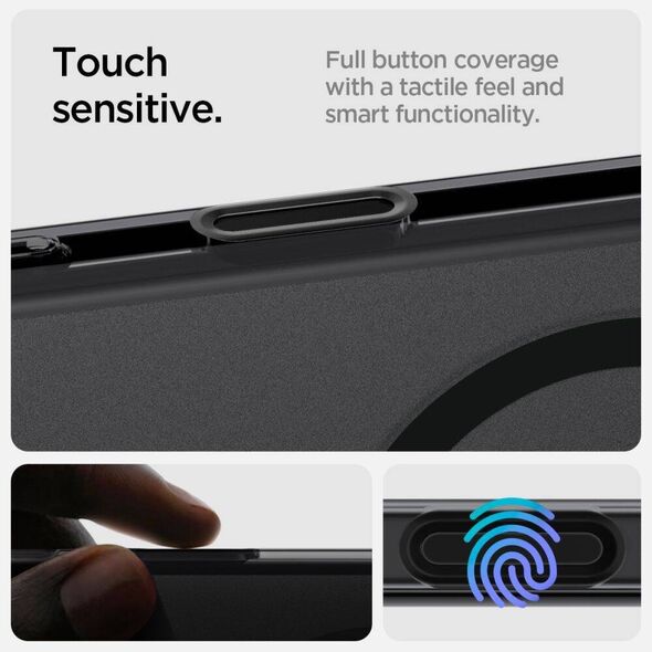 Case IPHONE 16 PRO Spigen Ultra Hybrid "T" Mag MagSafe Frost black 8809971233705