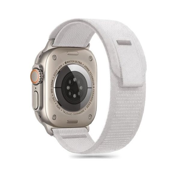 Tech-Protect TECH-PROTECT NYLON STRIPE APPLE WATCH 6 / 7 / 8 / 9 / 10 / SE / ULTRA 1 / 2 (44 / 45 / 46 / 49 MM) CRAYON GREY