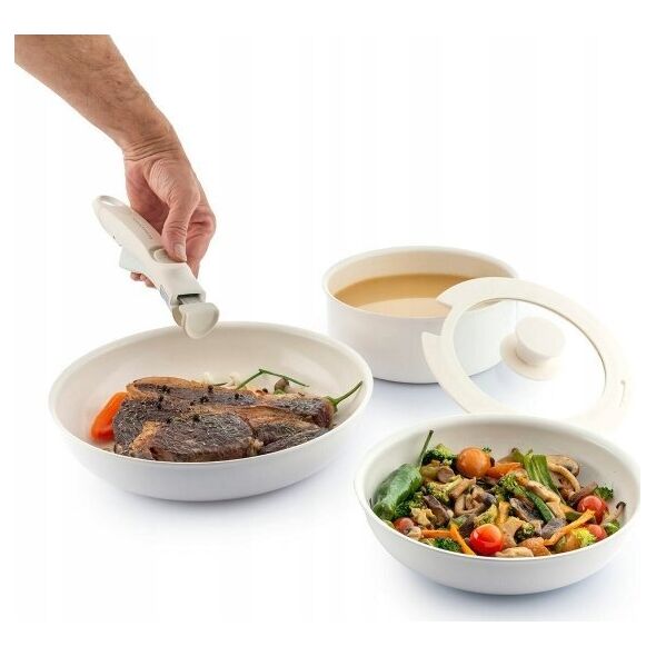 Patelnia InnovaGoods Innovagoods Set of Pans with Removable Hand &amp| Lid