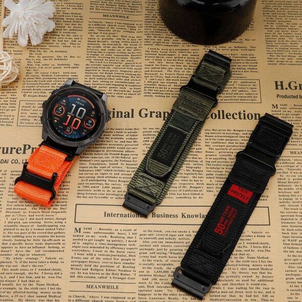 Strap for GARMIN FENIX 5 / 6 / 6 PRO / 7 / 8 / E (47MM) Tech-Protect Scout Pro black 5906302377039