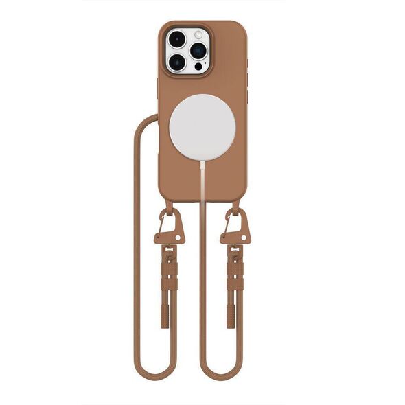 Case IPHONE 16 PRO MAX Tech-Protect Magnecklace MagSafe Chocolate Brown 5906302370283