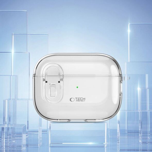 Case APPLE AIRPODS PRO 1 / 2 Tech-Protect Slim Hook Clear transparent 5906302371808