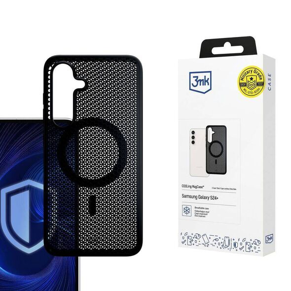 Case SAMSUNG GALAXY S24+ 3mk Cooling Magcase black 5903108586948