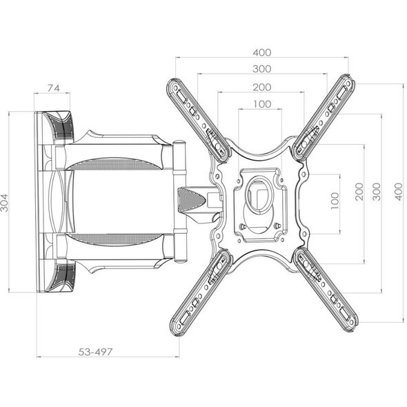 Art Uchwyt ścienny AR-78 23'' - 52''