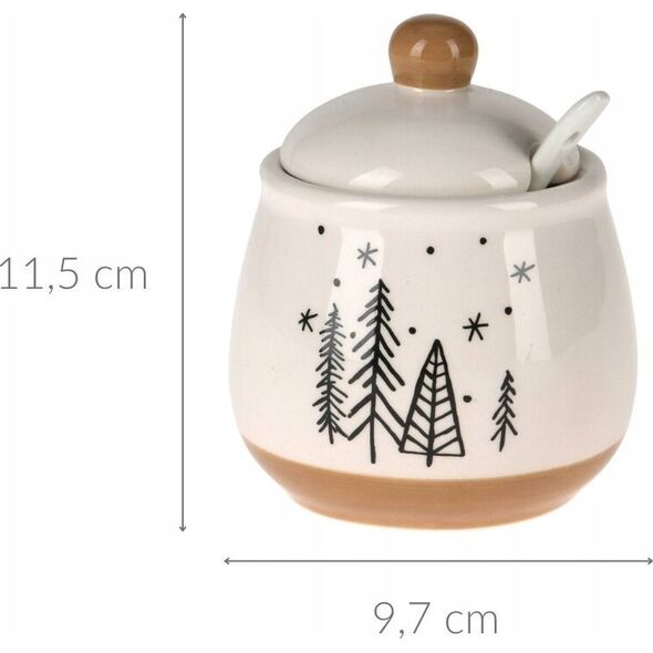 Home Styling Collection Cukierniczka z motywem choinek, 11 cm