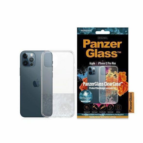 Case IPHONE 12 PRO MAX PanzerGlass ClearCase Antibacterial Clear transparent 5711724002502