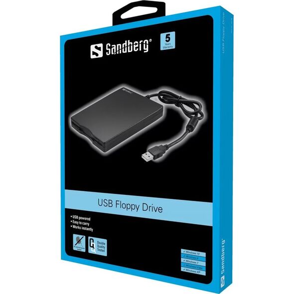 Sandberg Εξωτερική μονάδα δισκέτας USB (133-50) 532341 5705730133503