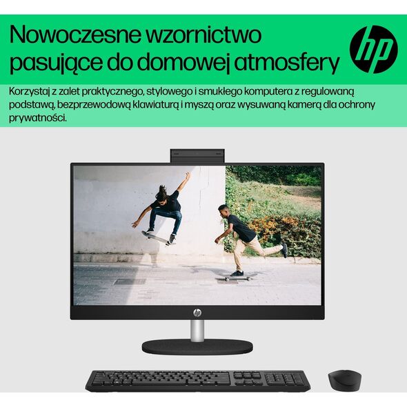 Komputer HP AiO HP    24-cr0224nw i5-1335U/23.8" FHD IPS/16GB/SSD 512GB/keyboard+mouse/DOS