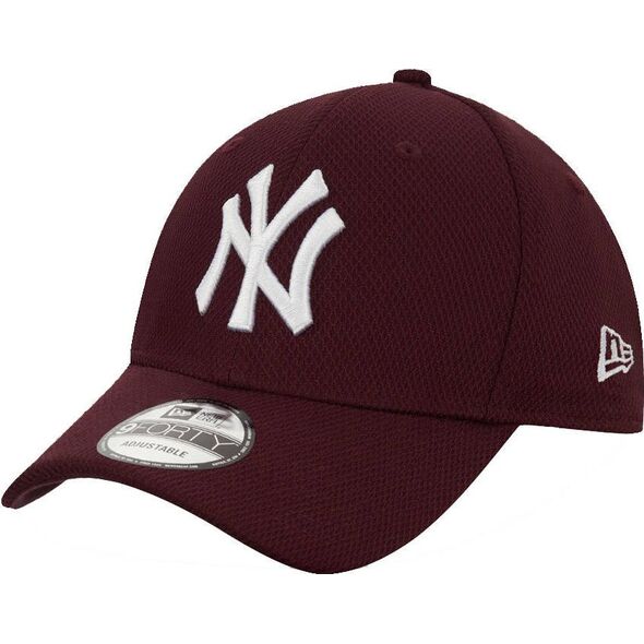 New Era Czapka NEW ERA 9FORTY z daszkiem Diamond Era NYY BLK bordo 9586338 194790986191