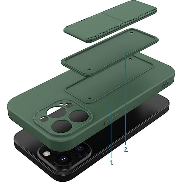 Wozinsky Wozinsky Kickstand Case elastyczne silikonowe etui z podstawką iPhone 13 Pro Max różowy 9598981 9145576234020