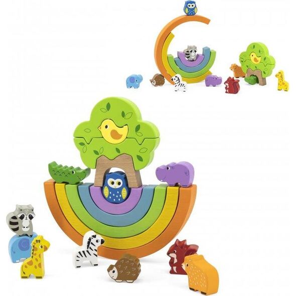 Viga Toys VIGA Drewniana Tęcza Układanka Klocki Kreatywne Montessori 9615308 6971608445903