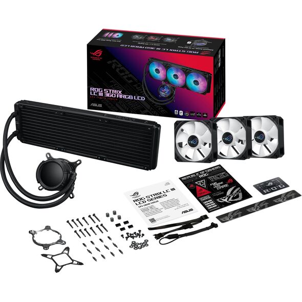 Chłodzenie wodne Asus ROG Strix LC III 360 ARGB LCD (90RC00W1-M0UAY0) 13253555 4711387579671