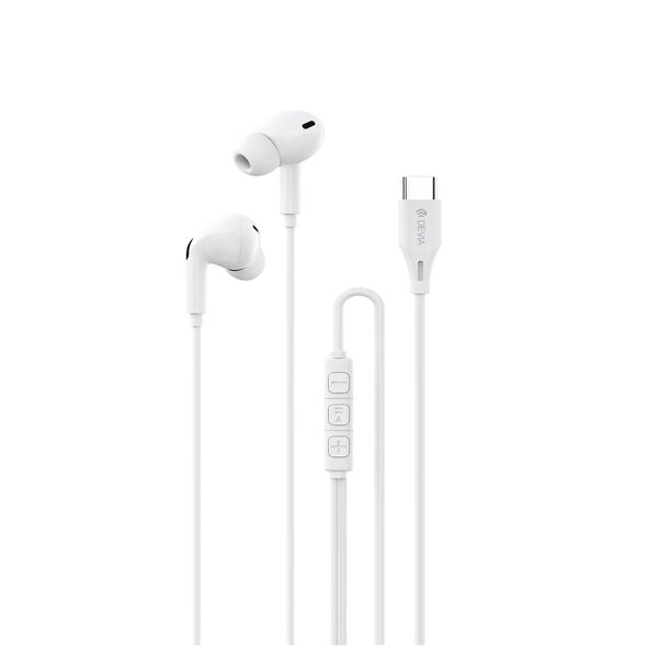 Devia wired earphones Kintone A2 Digital USB-C white 6942297108745