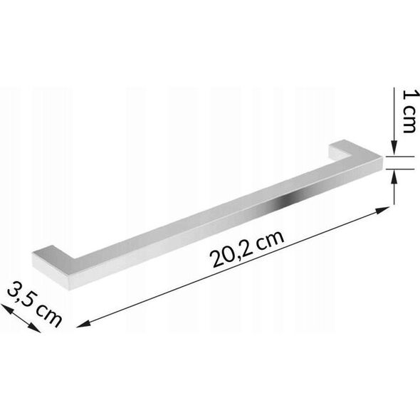 190-H-00054 UCHWYT LATTE 192X202 METAL CHROM POŁYSK DO GAMA SMARTY // DEF.190-H-00054 13998842 5906365502195