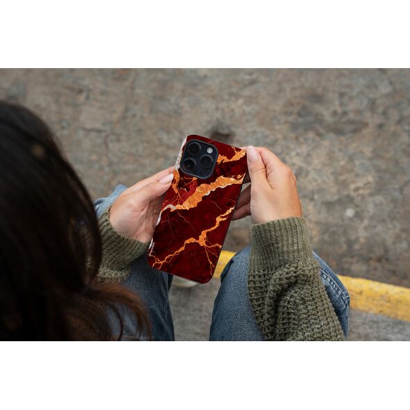 Θήκη Sonique Marble για Apple iPhone XS MAX Κόκκινο 5210312071451