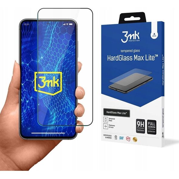 3MK 3mk tvrzené sklo HardGlass Max Lite pro Samsung Galaxy S24+, černá