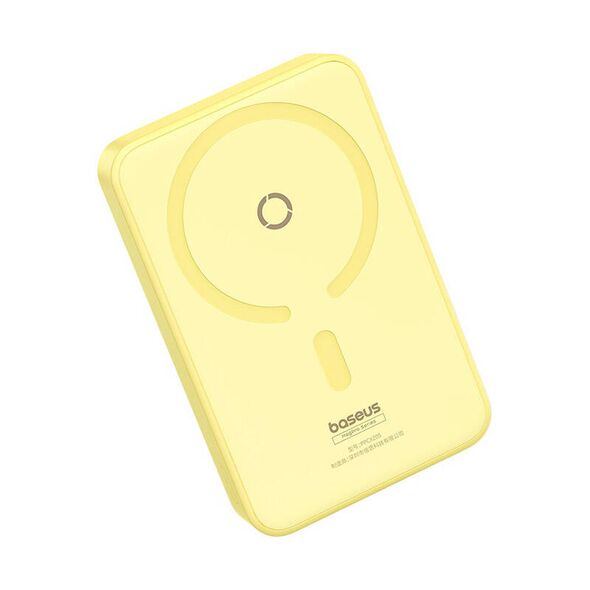 Baseus MagSafe External Battery 5000mAh, 20W - Baseus PPCXZ05 (P10064101Y23-00) - Yellow 6932172647094 έως 12 άτοκες Δόσεις