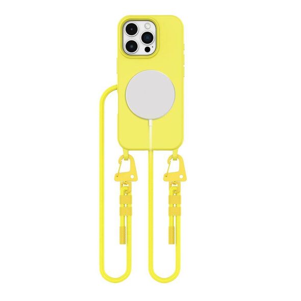 Case IPHONE 16 PRO MAX Tech-Protect Magnecklace MagSafe Canary yellow 5906302375950