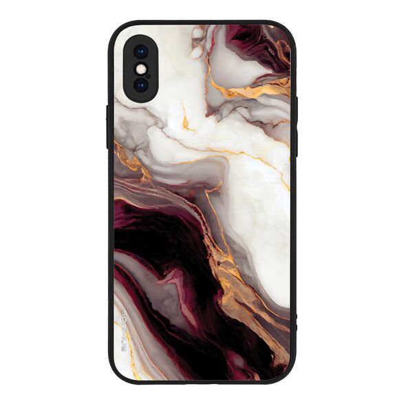 Θήκη Sonique Marble για Apple iPhone X / iPhone XS Μπορντώ 5210312071253