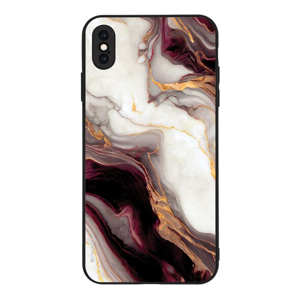 Θήκη Sonique Marble για Apple iPhone XS MAX Μπορντώ 5210312071536