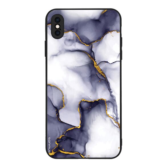 Θήκη Sonique Marble για Apple iPhone XS MAX Μωβ Γκρι 5210312071550