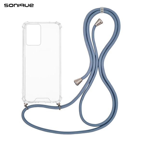 Θήκη Σιλικόνης με Κορδόνι Sonique Armor Clear Xiaomi Xiaomi 13 Lite 5G Μπλε Γκρι 5201101995133