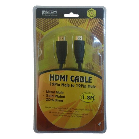 HDMI CABLE 19pin M/M with filter AV542-H19G-1.8F έως 12 άτοκες Δόσεις