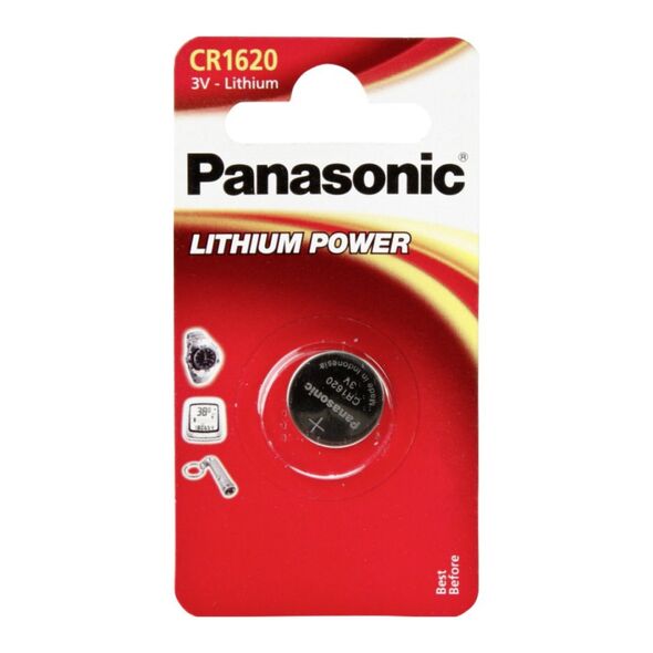 PANASONIC Panasonic CR1620 μπαταρία λιθίου 3V PAN-CR1620L-1 έως 12 άτοκες Δόσεις