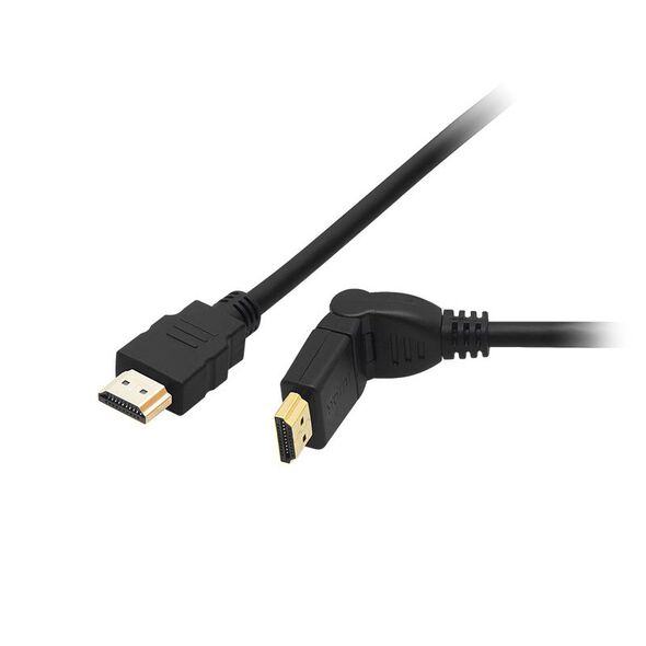 BLOW Καλώδιο HDMI - HDMI με ρυθμιζόμενη γωνία 3m BLOW DM-92-653 έως 12 άτοκες Δόσεις