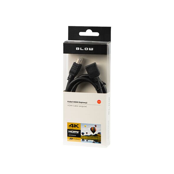 BLOW Καλώδιο HDMI - HDMI Γωνία 1.5m BLOW DM-603 έως 12 άτοκες Δόσεις