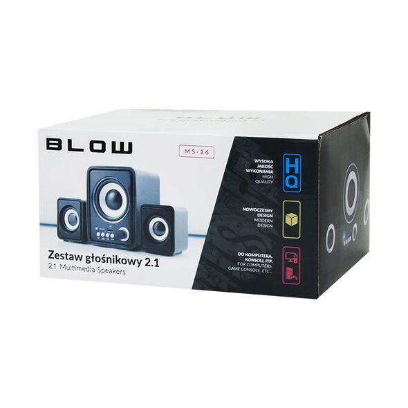 BLOW Ηχεία Υπολογιστή 2.1 MS-26 DM-66-377 έως 12 άτοκες Δόσεις