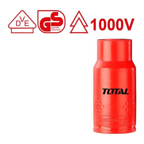 TOTAL ΚΑΡΥΔΑΚΙ ΕΞΑΓΩΝΟ 1/2" 13mm 1000V VDE (THIHAST12131) ως 12 Άτοκες Δόσεις