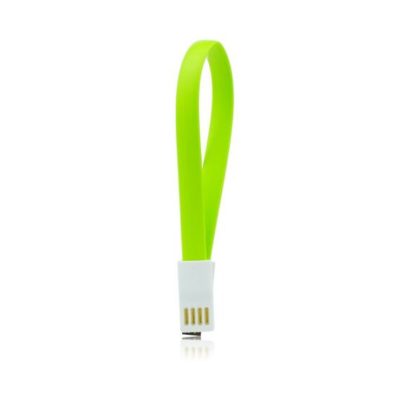 Baku USB Καλώδιο για iPhone-με μαγνήτη 5/5C/5S/6/6+ 20cm πράσινο BK-4039 έως 12 άτοκες Δόσεις